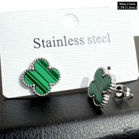 Сережки мед.сталь 10679 (1.3см.)	